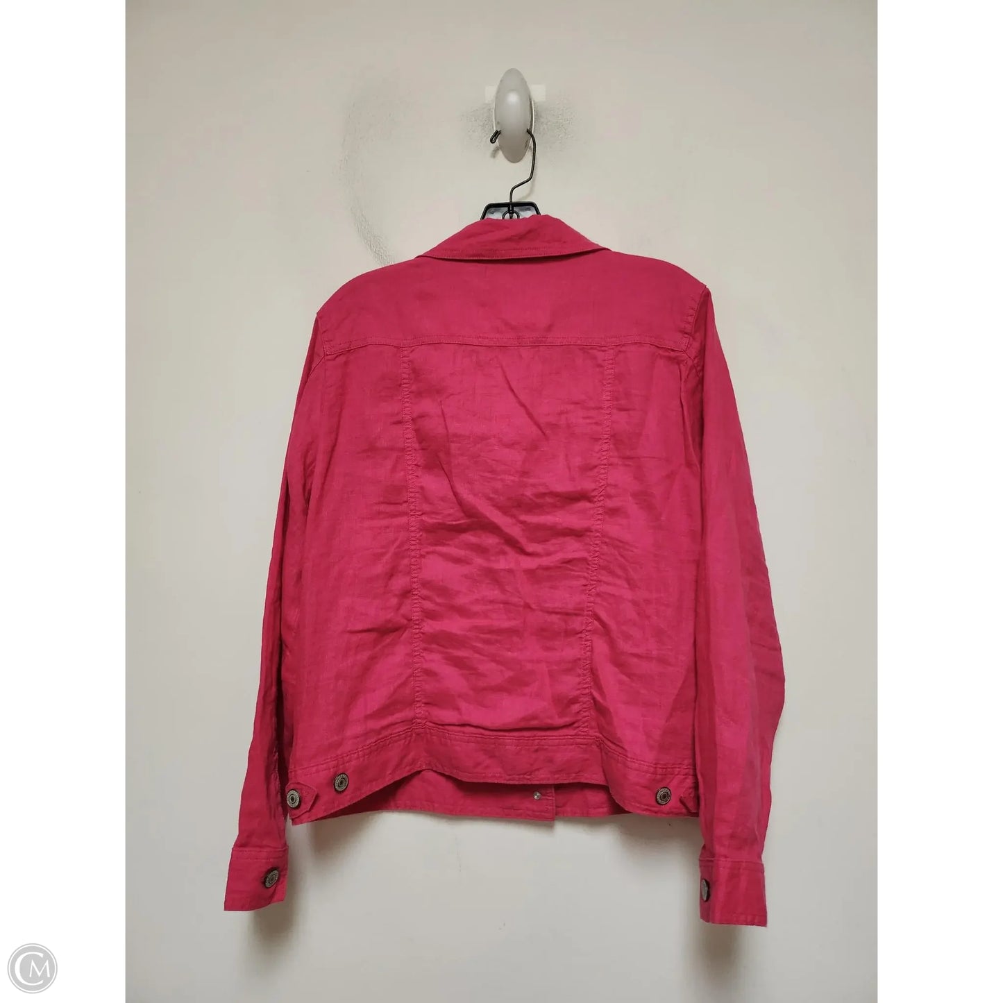 Jacket Denim By Jones And Co In Pink, Size: M