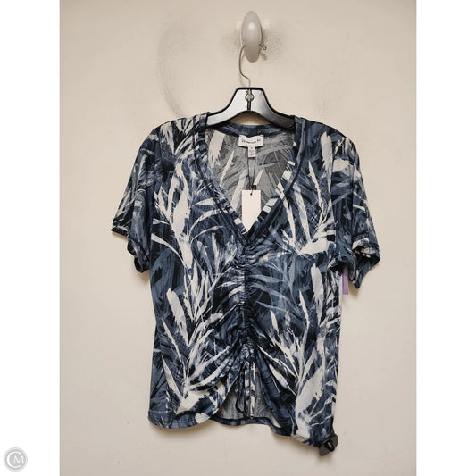 Top Short Sleeve By Veronica M In Blue, Size: M