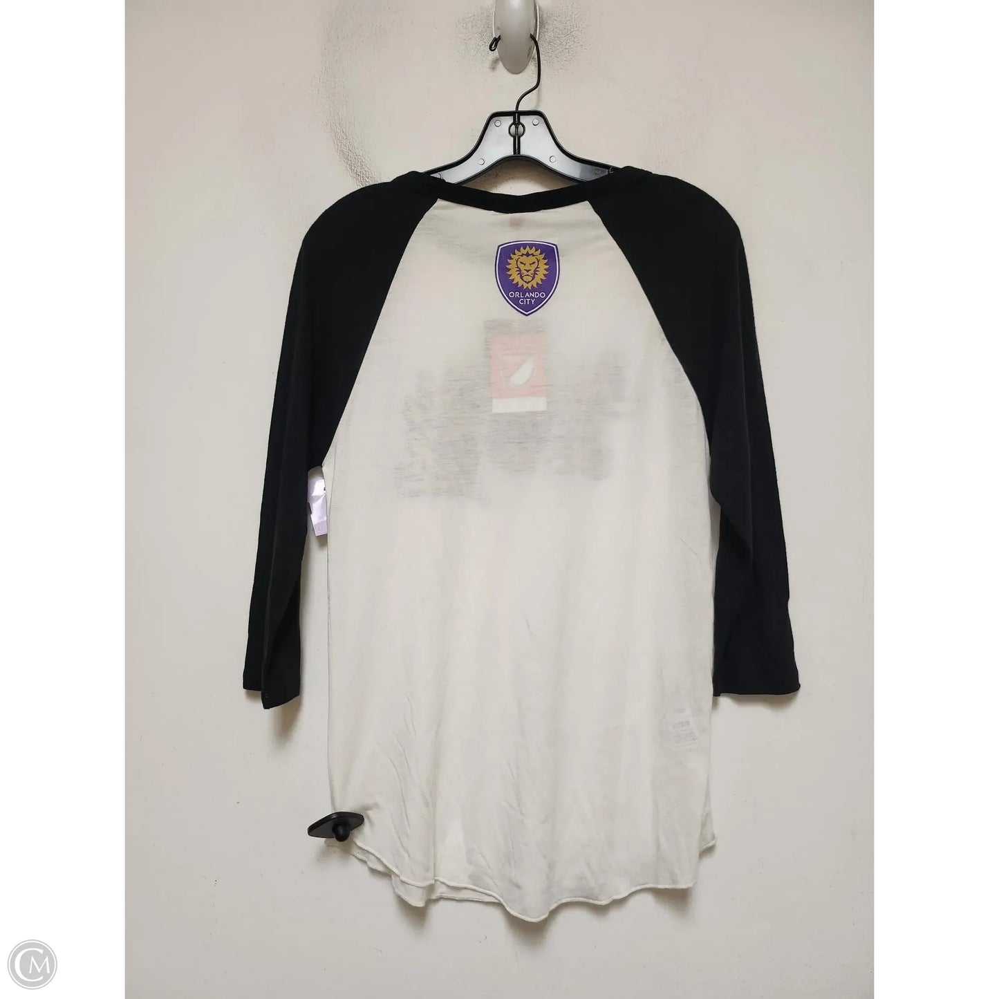 Athletic Top Long Sleeve Crewneck By Clothes Mentor In Black & White, Size: S