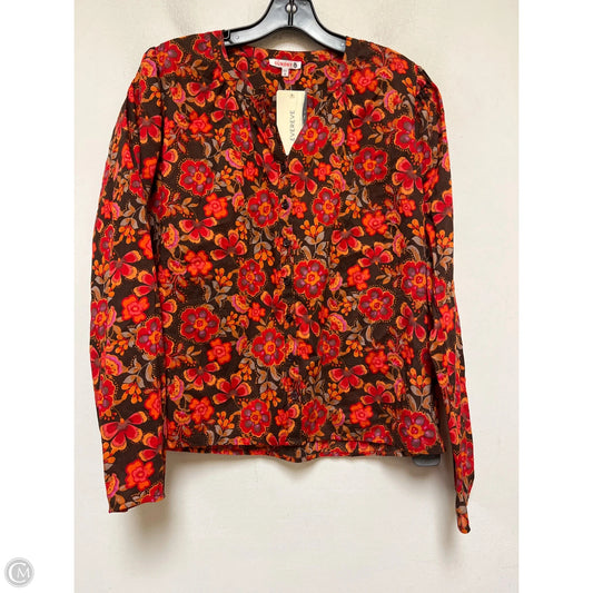 Top Long Sleeve By Sundry In Floral Print, Size: M