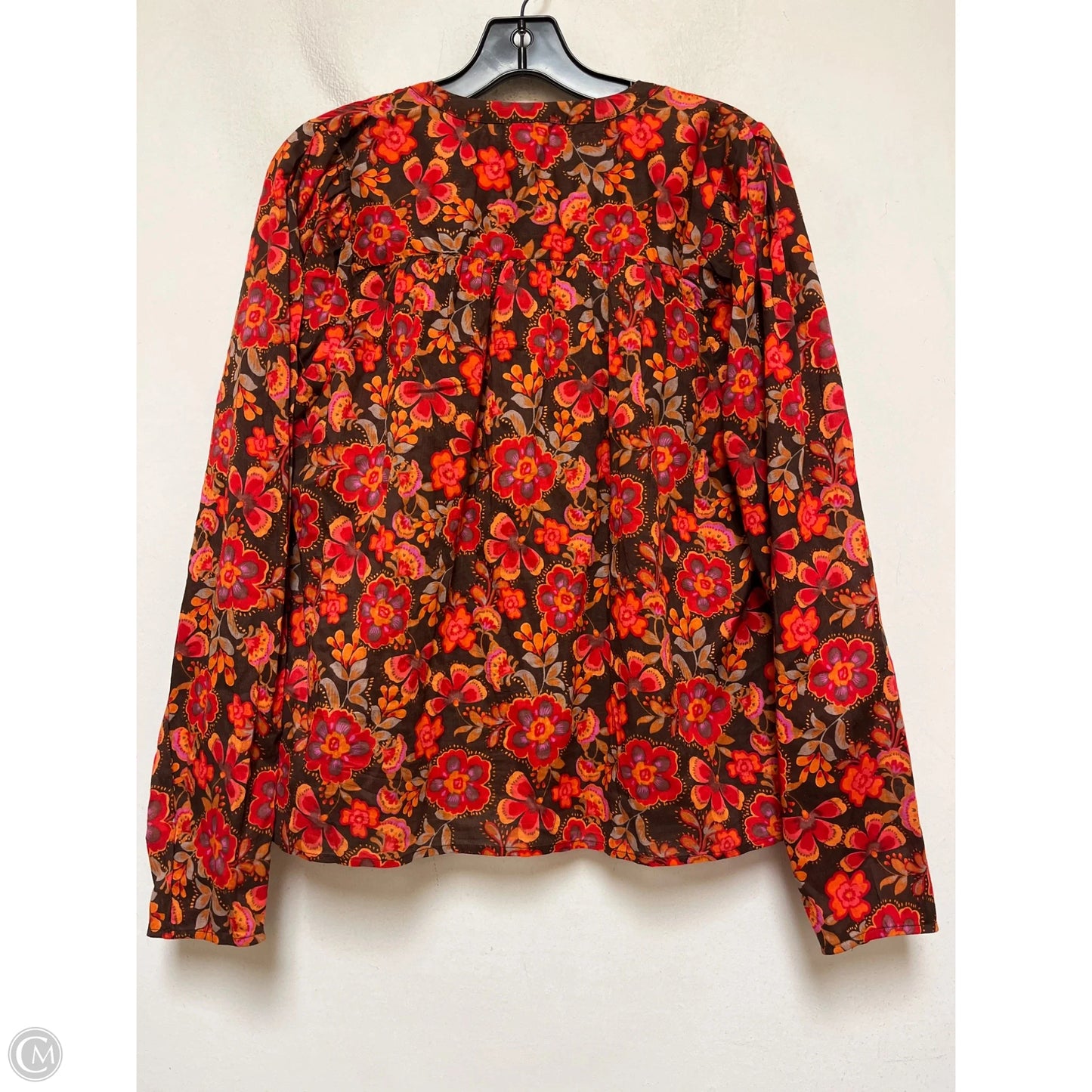 Top Long Sleeve By Sundry In Floral Print, Size: M