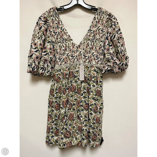 Dress Casual Short By Ash & Eden In Floral Print, Size: M