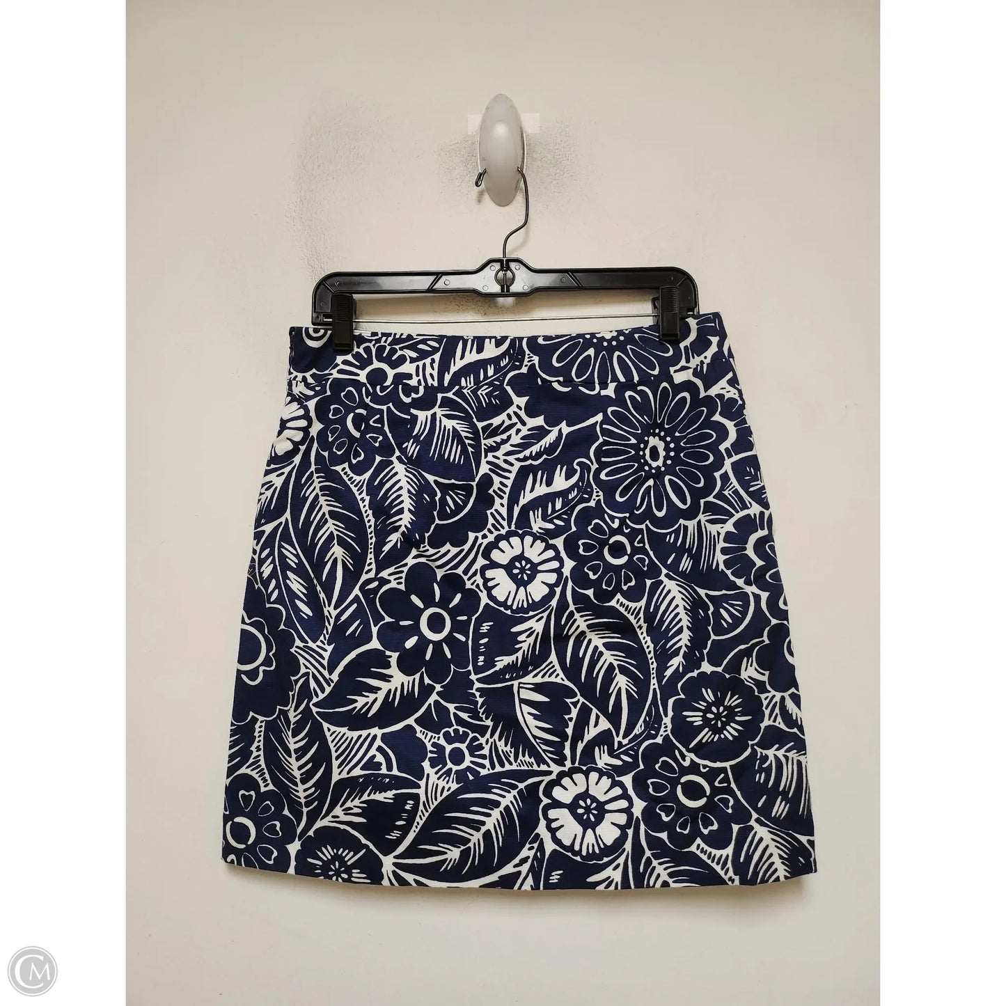 Skirt Mini & Short By Talbots In Blue & White, Size: 6p