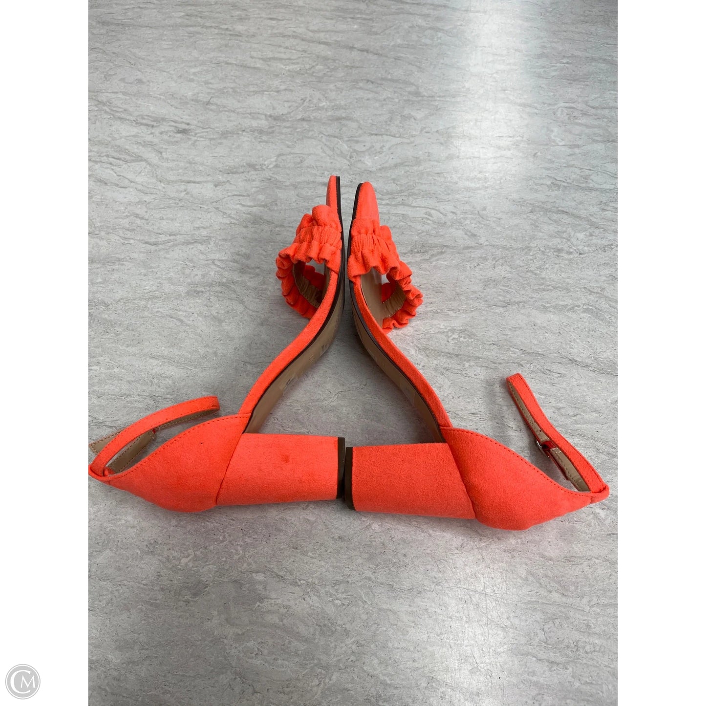 Shoes Heels Block By Unisa In Orange, Size: 8