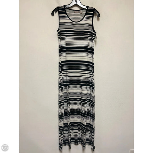 Dress Casual Maxi By Chicos In Striped Pattern, Size: S
