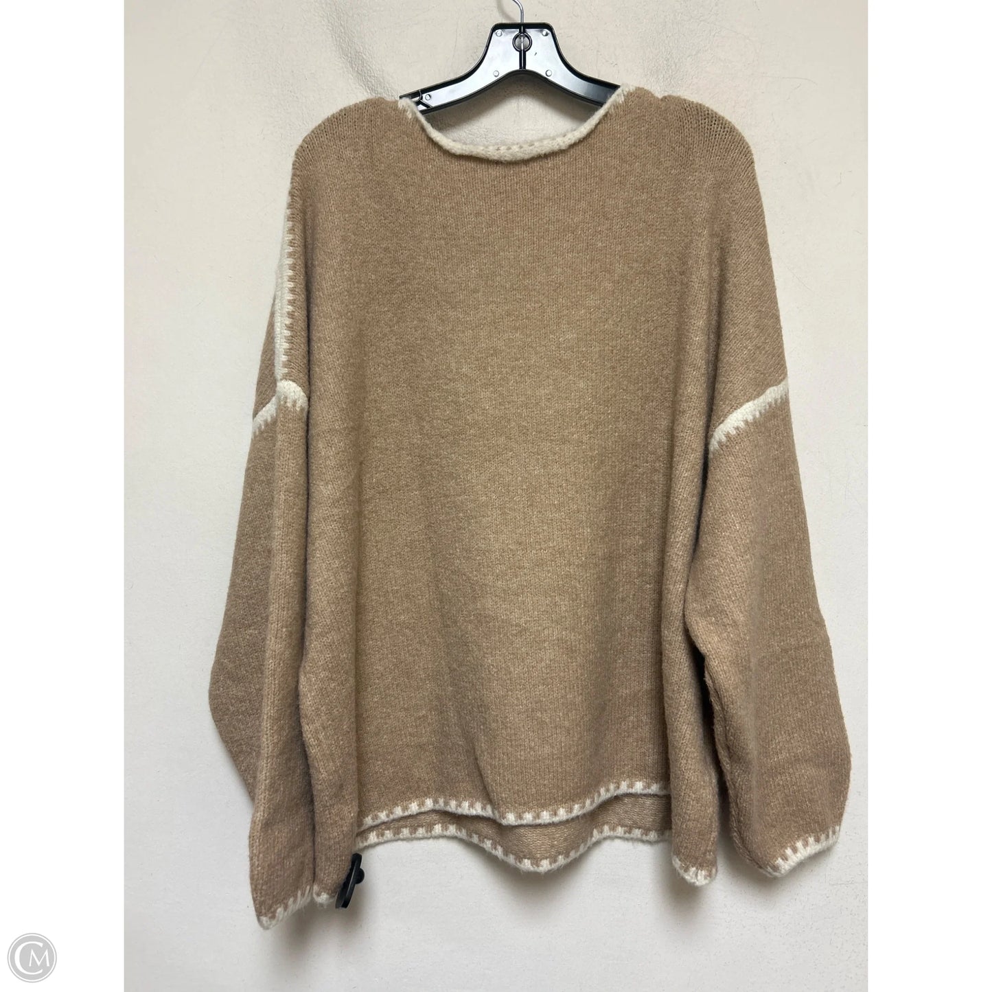 Sweater By Clothes Mentor In Tan, Size: Xl