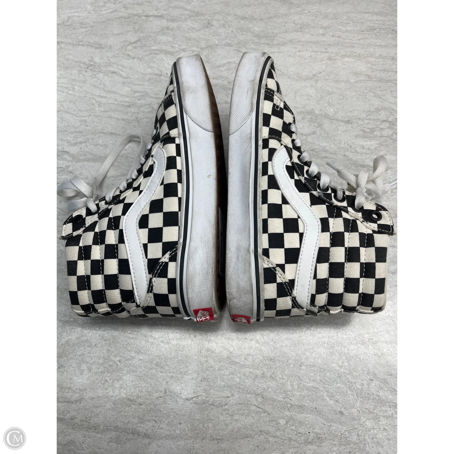 Shoes Sneakers By Vans In Black & White, Size: 6