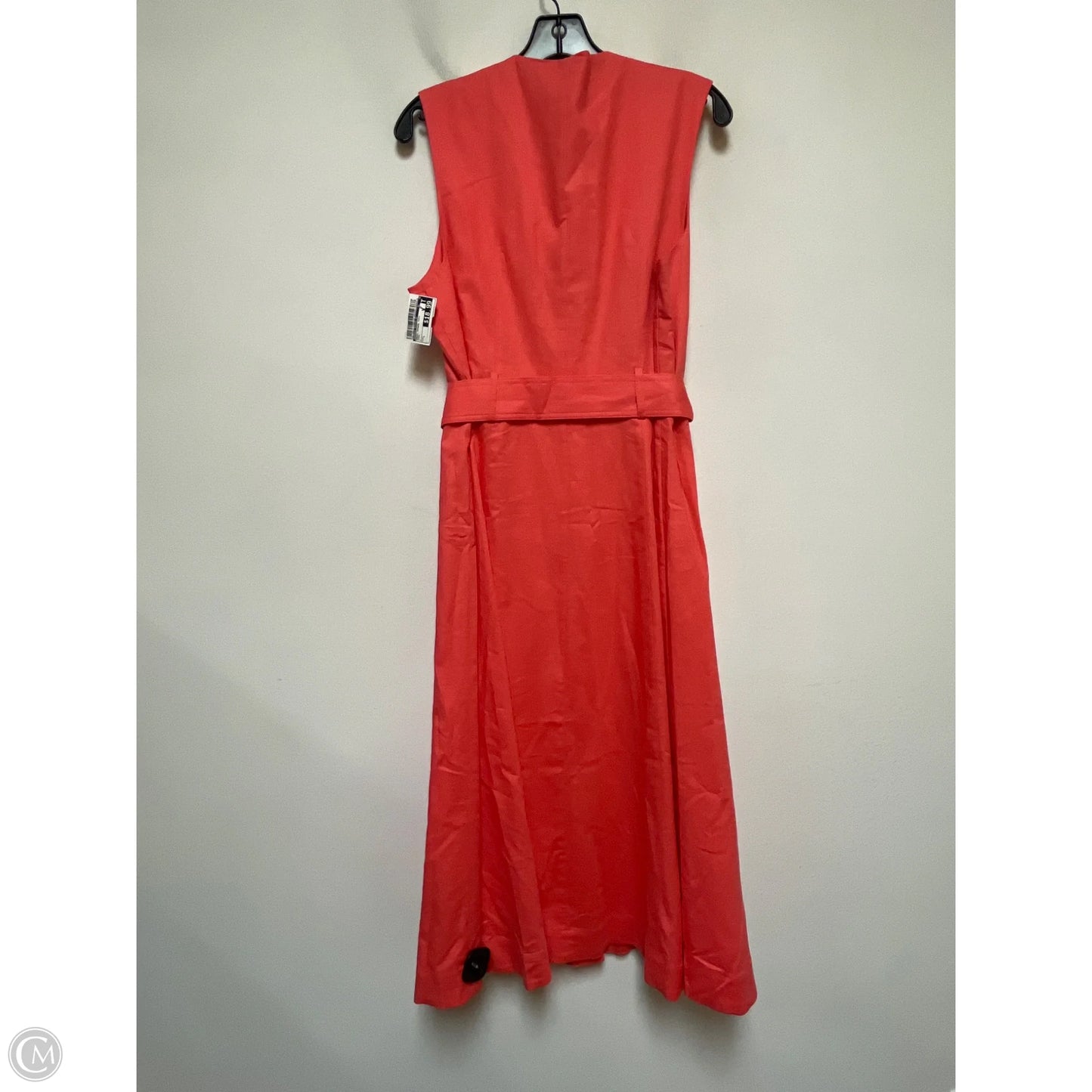 Dress Casual Midi By Banana Republic In Coral, Size: L