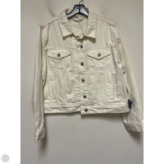 Jacket Denim By Chelsea And Violet In White, Size: L