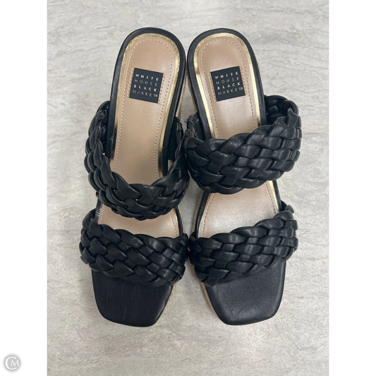 Sandals Heels Wedge By White House Black Market In Black, Size: 7