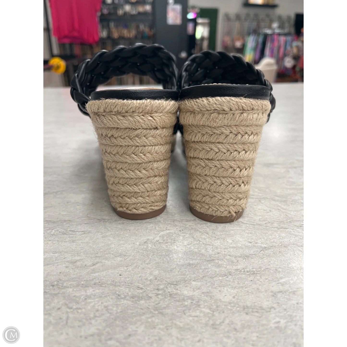 Sandals Heels Wedge By White House Black Market In Black, Size: 7