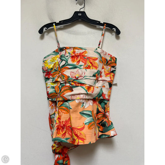 Top Sleeveless By White House Black Market In Floral Print, Size: Xs