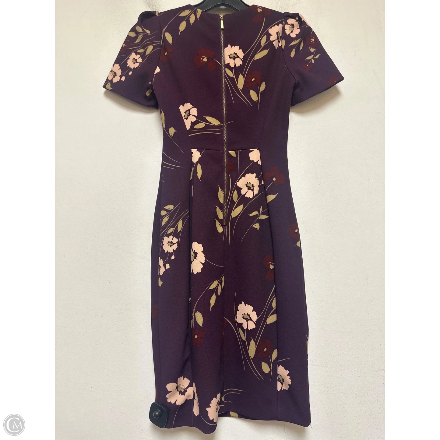Dress Casual Short By Calvin Klein In Purple, Size: Xsp