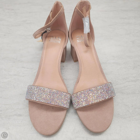 Sandals Heels Block By Madden Nyc In Pink, Size: 9
