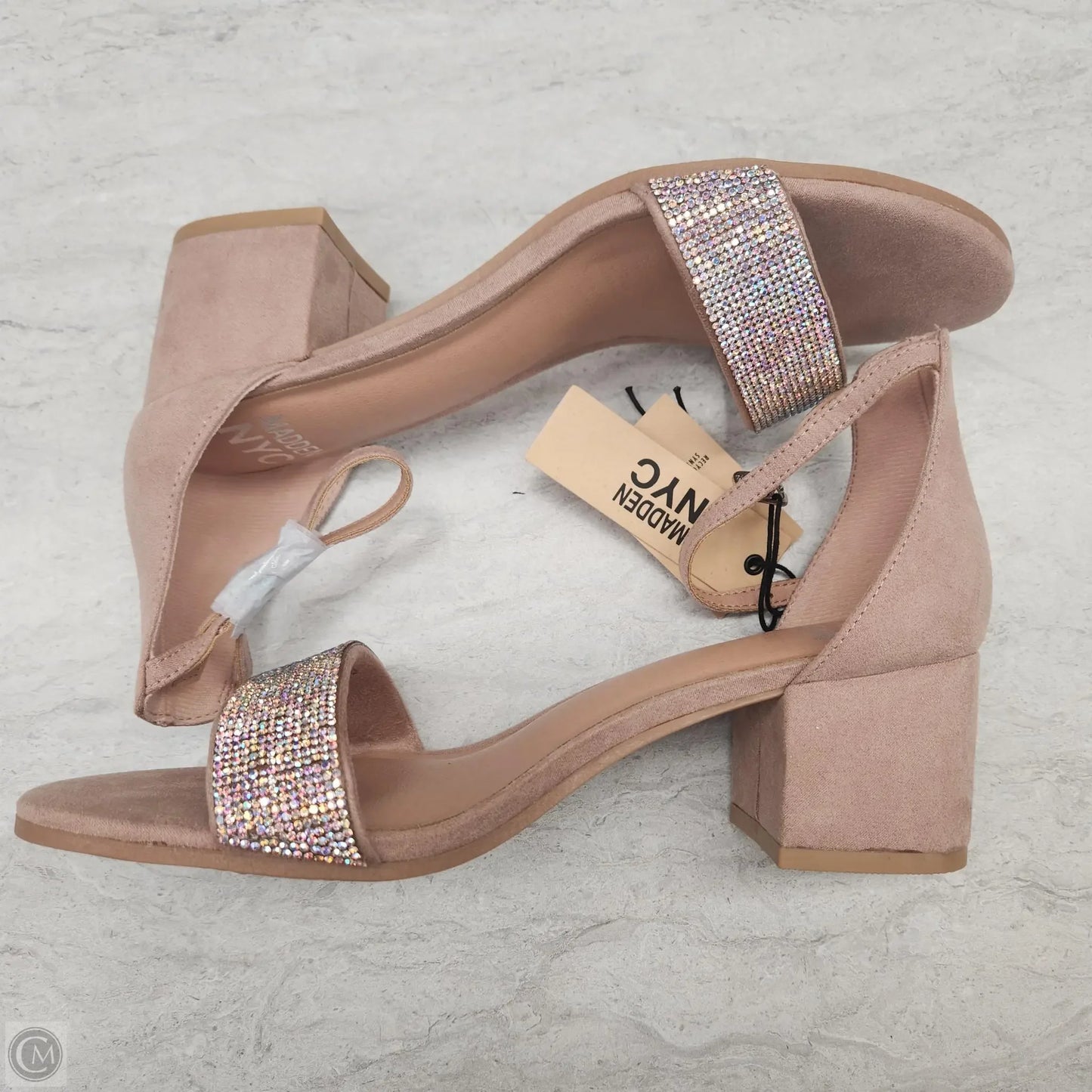 Sandals Heels Block By Madden Nyc In Pink, Size: 9