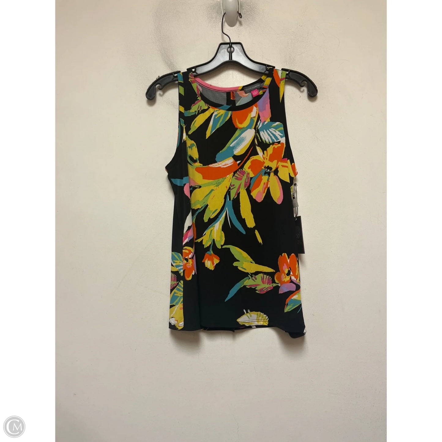 Top Sleeveless By Vince Camuto In Floral Print, Size: S