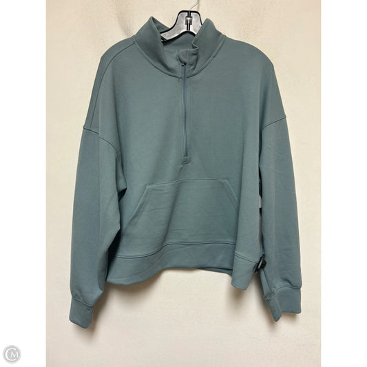 Athletic Top Long Sleeve Crewneck By All In Motion In Blue, Size: Xxl