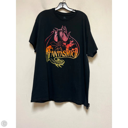 Top Short Sleeve Basic By Disney Store In Black, Size: Xl