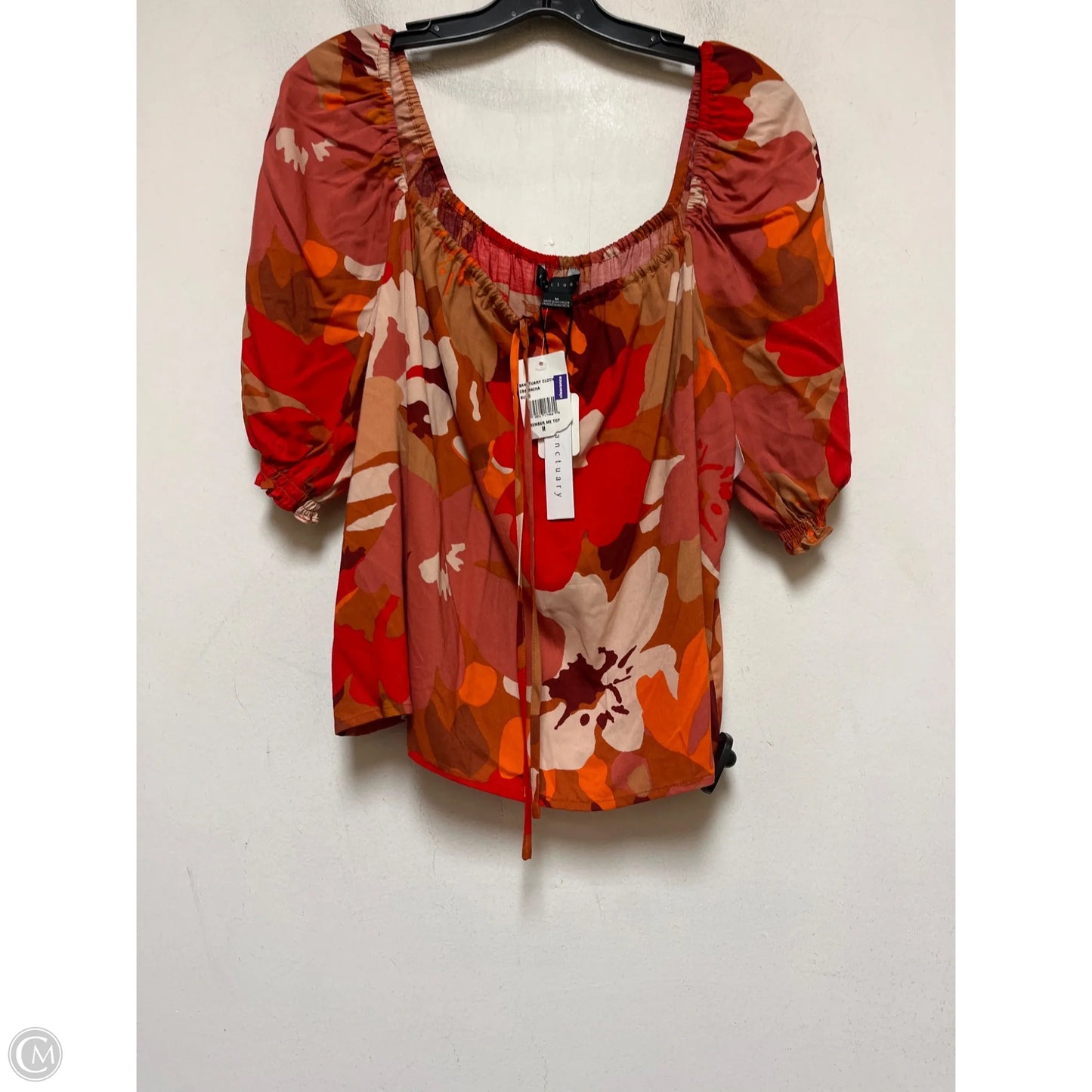 Top Short Sleeve By Sanctuary In Orange, Size: M