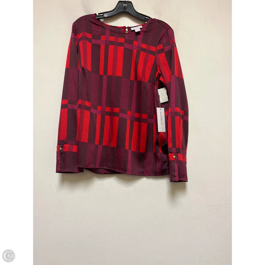 Top Long Sleeve By Liz Claiborne In Maroon, Size: S