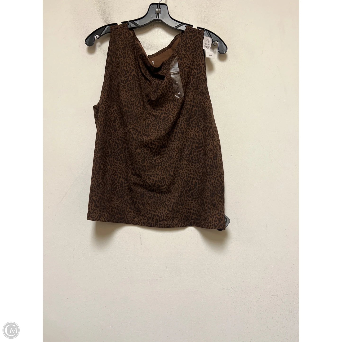 Top Sleeveless Basic By Gap In Leopard Print, Size: Xl