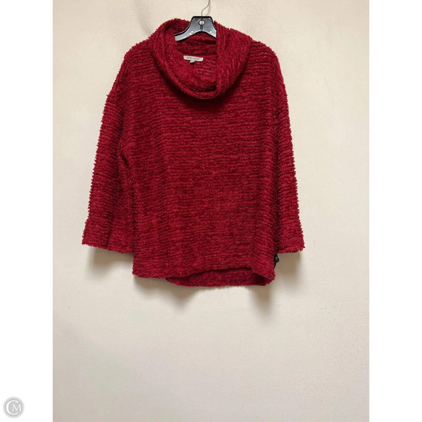 Top Long Sleeve By John Mark In Red, Size: L