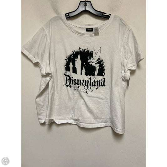 Top Short Sleeve Basic By Disney Store In White, Size: 2x