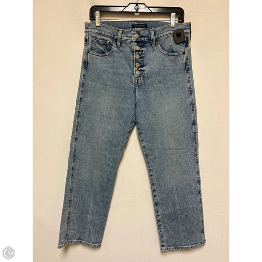 Jeans Straight By Lucky Brand In Blue Denim, Size: 8