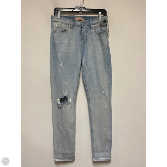 Jeans Straight By 7 For All Mankind In Blue Denim, Size: 4