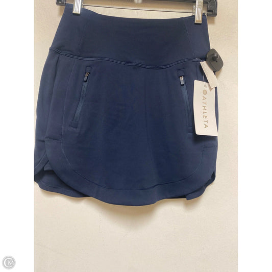 Athletic Skort By Athleta In Navy, Size: Xxs