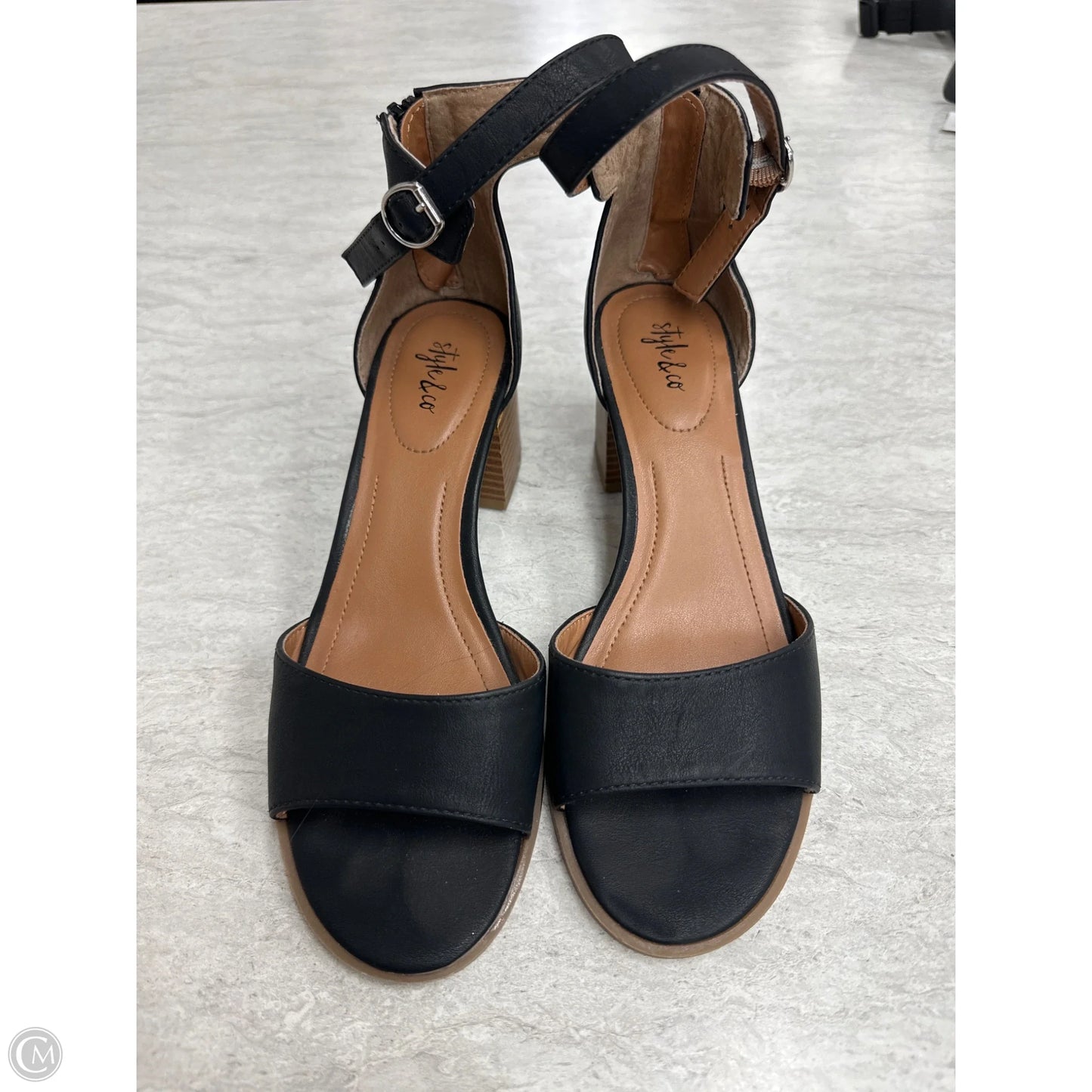 Shoes Heels Block By Style And Company In Black, Size: 6.5