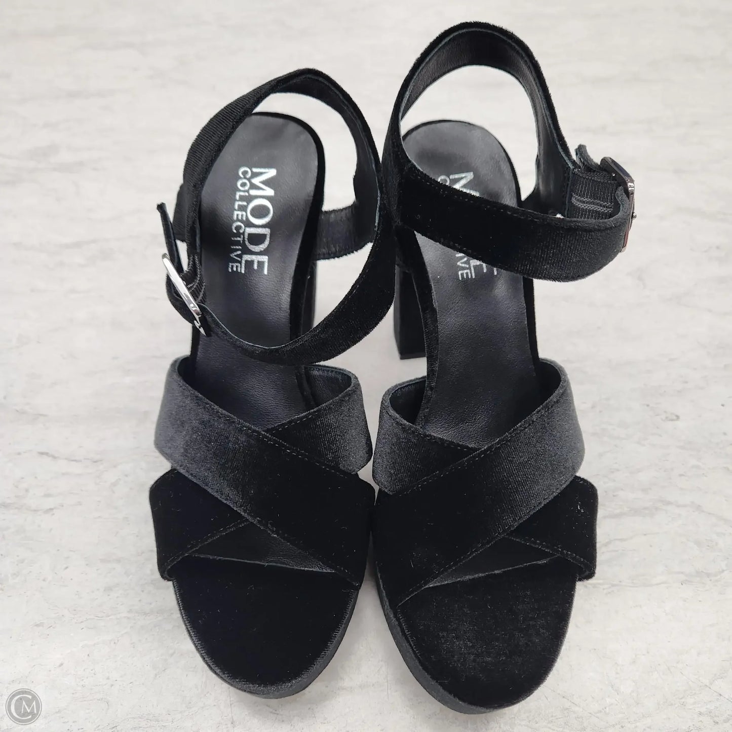 Shoes Heels Block By Clothes Mentor In Ombre Print, Size: 7.5