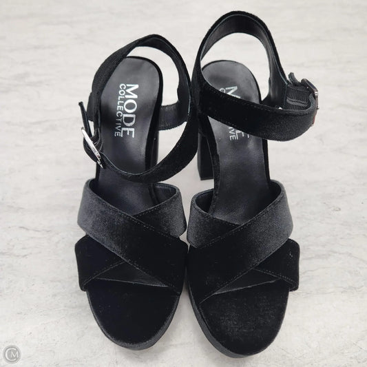 Shoes Heels Block By Clothes Mentor In Ombre Print, Size: 7.5
