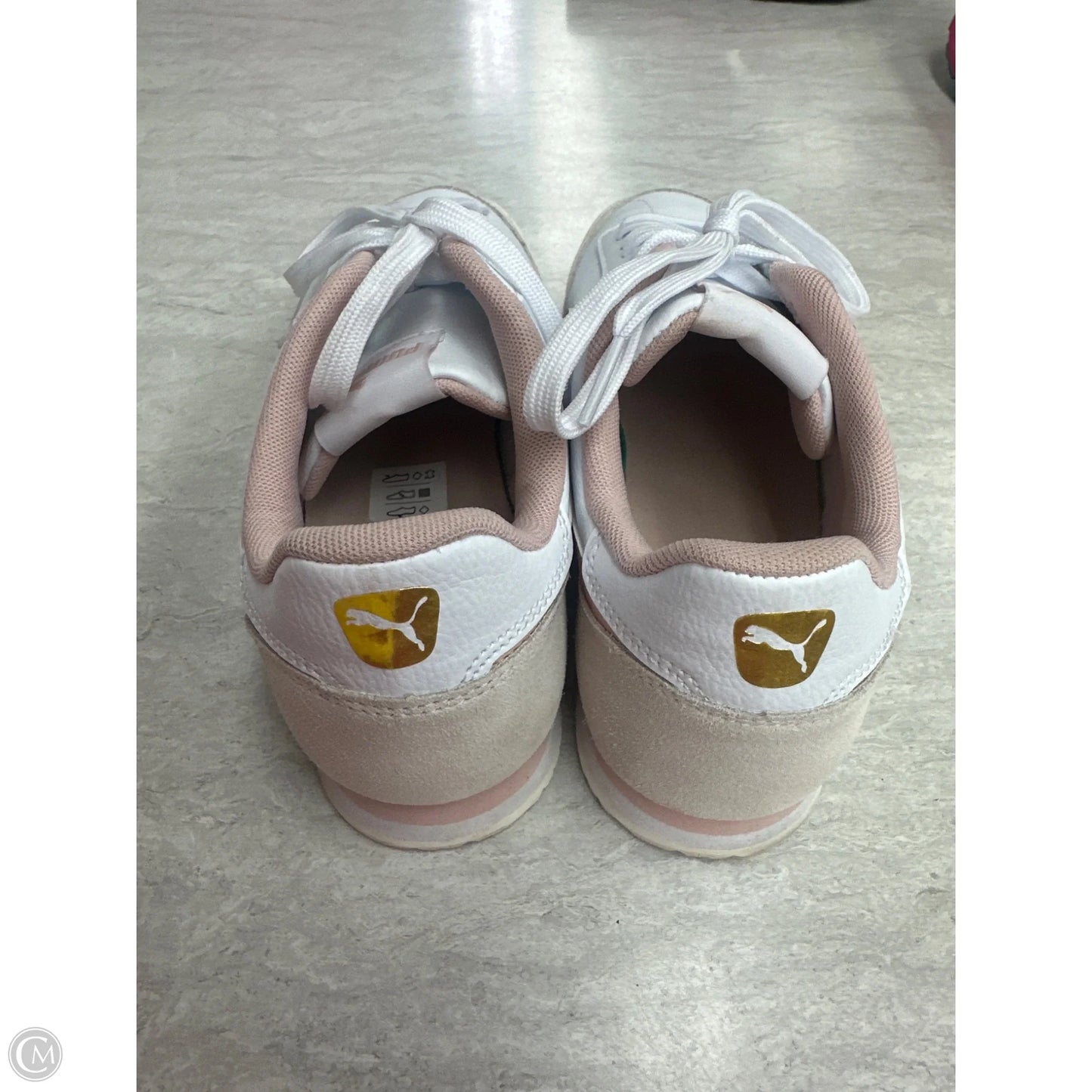 Shoes Sneakers By Puma In Pink & White, Size: 7.5
