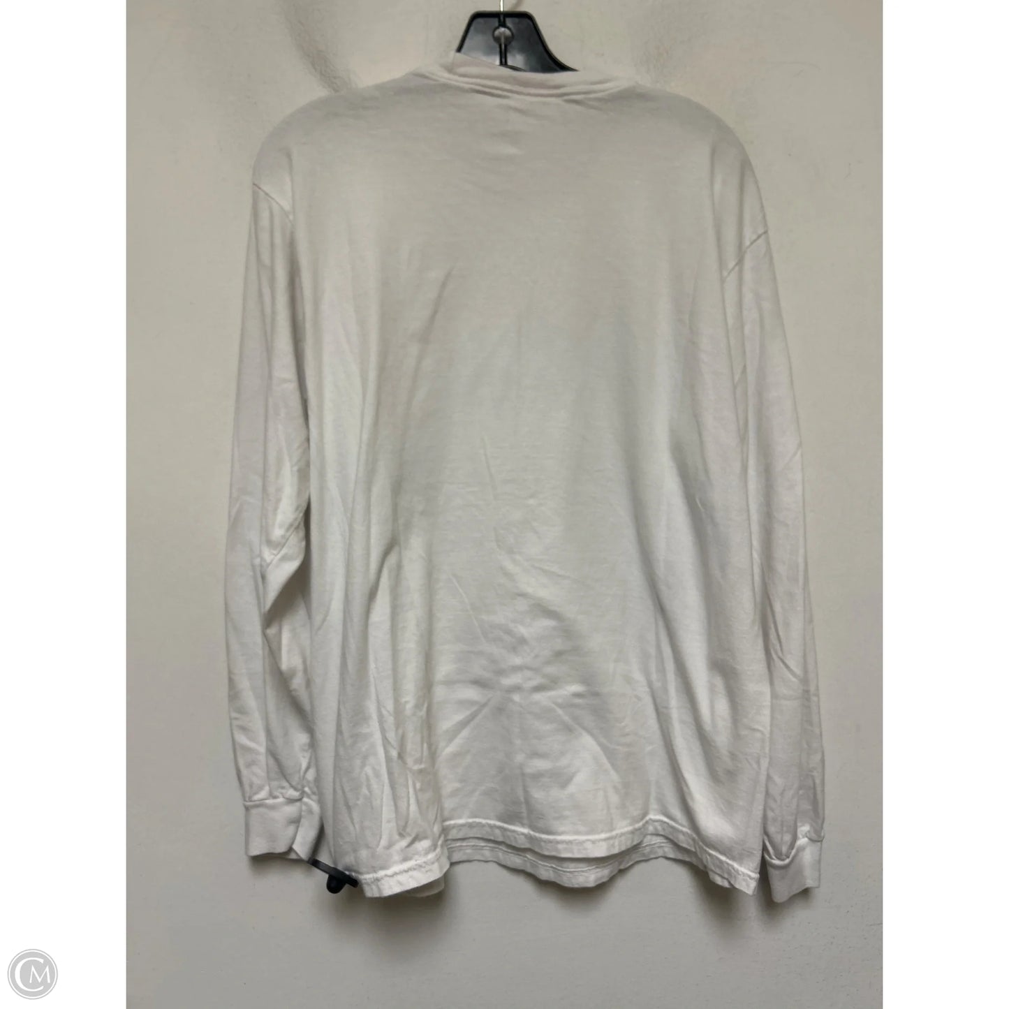 Top Long Sleeve Basic By Comfort Colors In White, Size: L