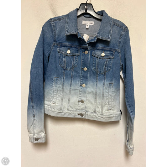 Jacket Denim By Loft In Ombre Print, Size: S