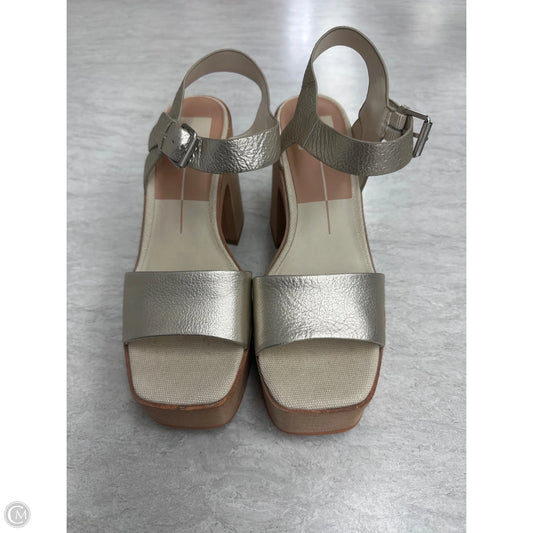 Shoes Heels Block By Dolce Vita In Gold, Size: 8.5