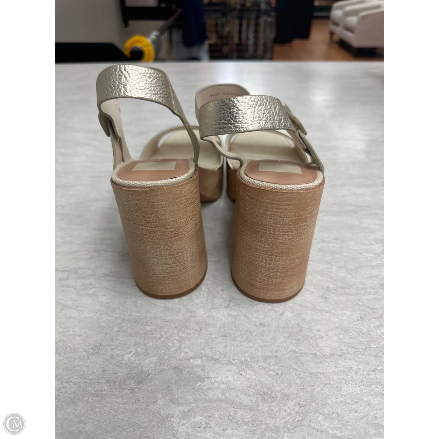 Shoes Heels Block By Dolce Vita In Gold, Size: 8.5