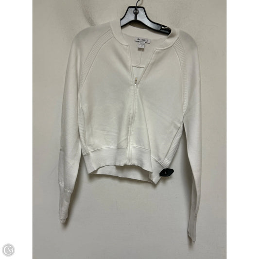 Athletic Jacket By Athleta In White, Size: S