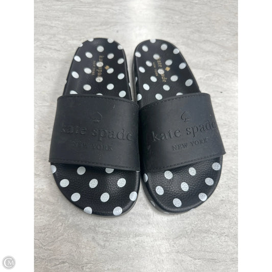 Sandals Designer By Kate Spade In Polkadot Pattern, Size: 7