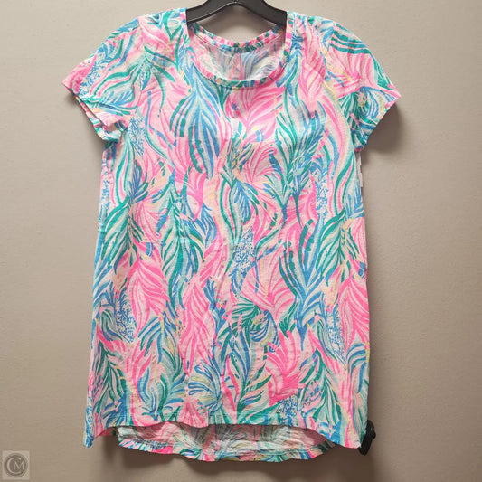 Top Short Sleeve Designer By Lilly Pulitzer In Pink, Size: Xs