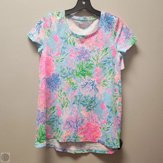 Top Short Sleeve Designer By Lilly Pulitzer In Pink, Size: Xs
