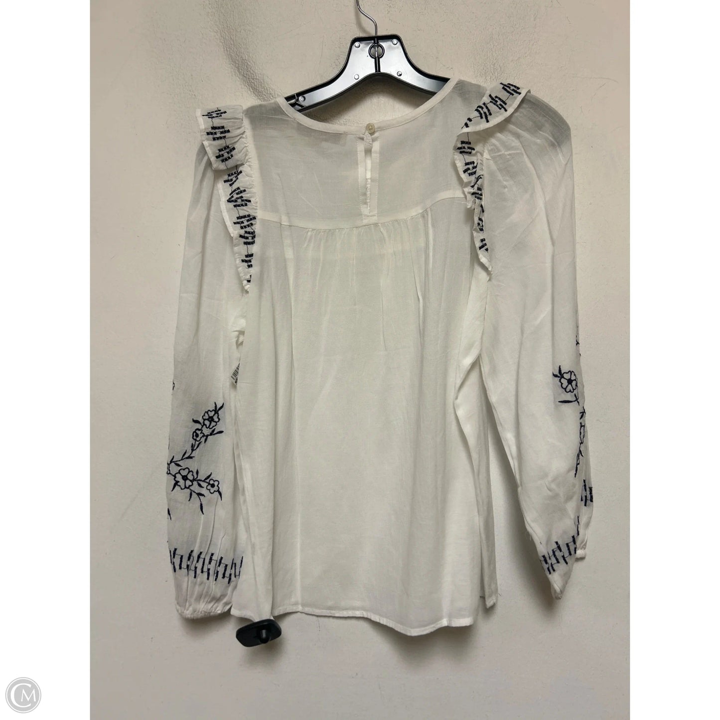 Top Long Sleeve By Loft In White, Size: Xs