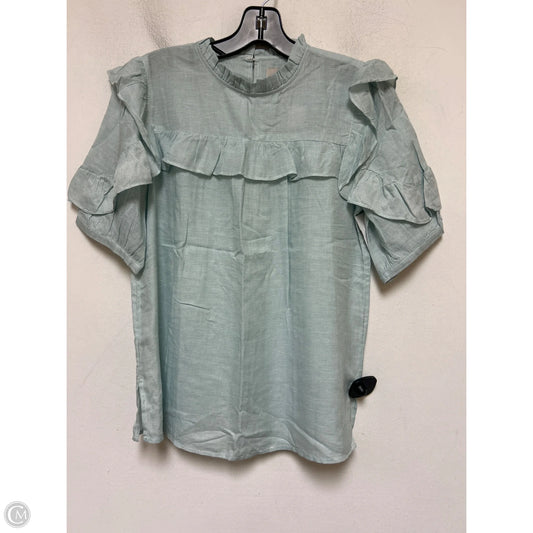 Top Short Sleeve By Loft In Blue, Size: Xs