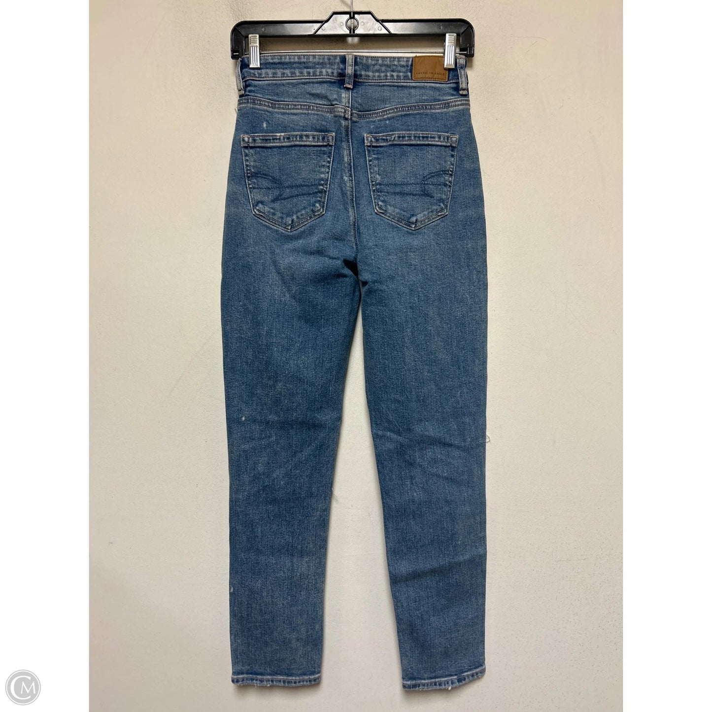 Jeans Boyfriend By American Eagle In Blue Denim, Size: 0