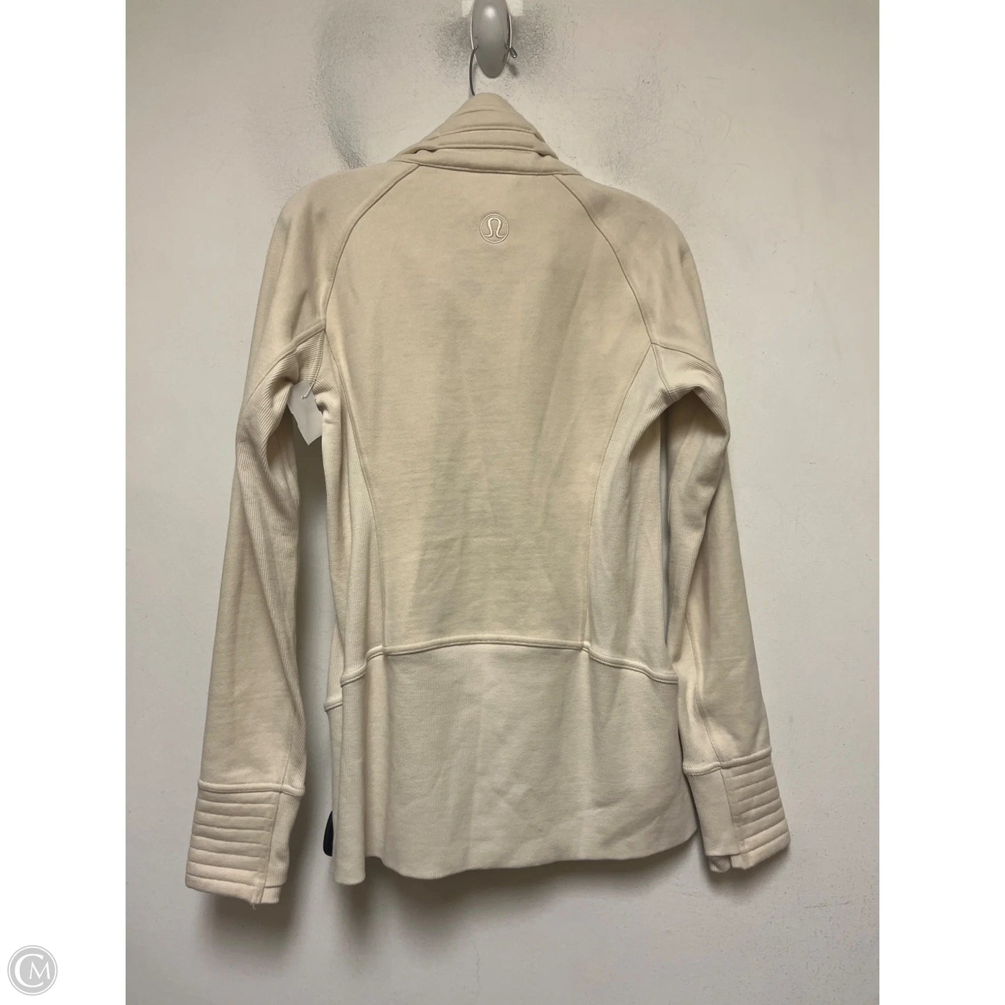 Athletic Jacket By Lululemon In Cream, Size: 8