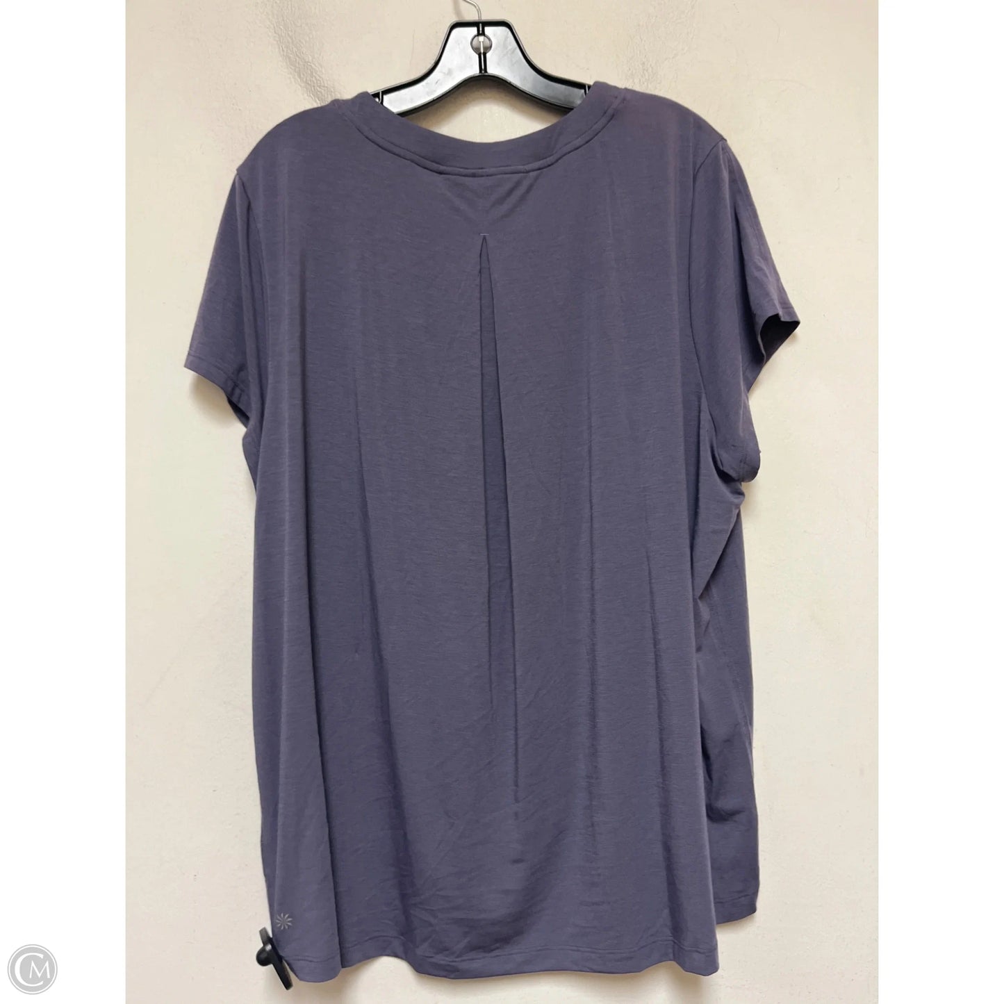 Athletic Top Short Sleeve By Athleta In Purple, Size: L