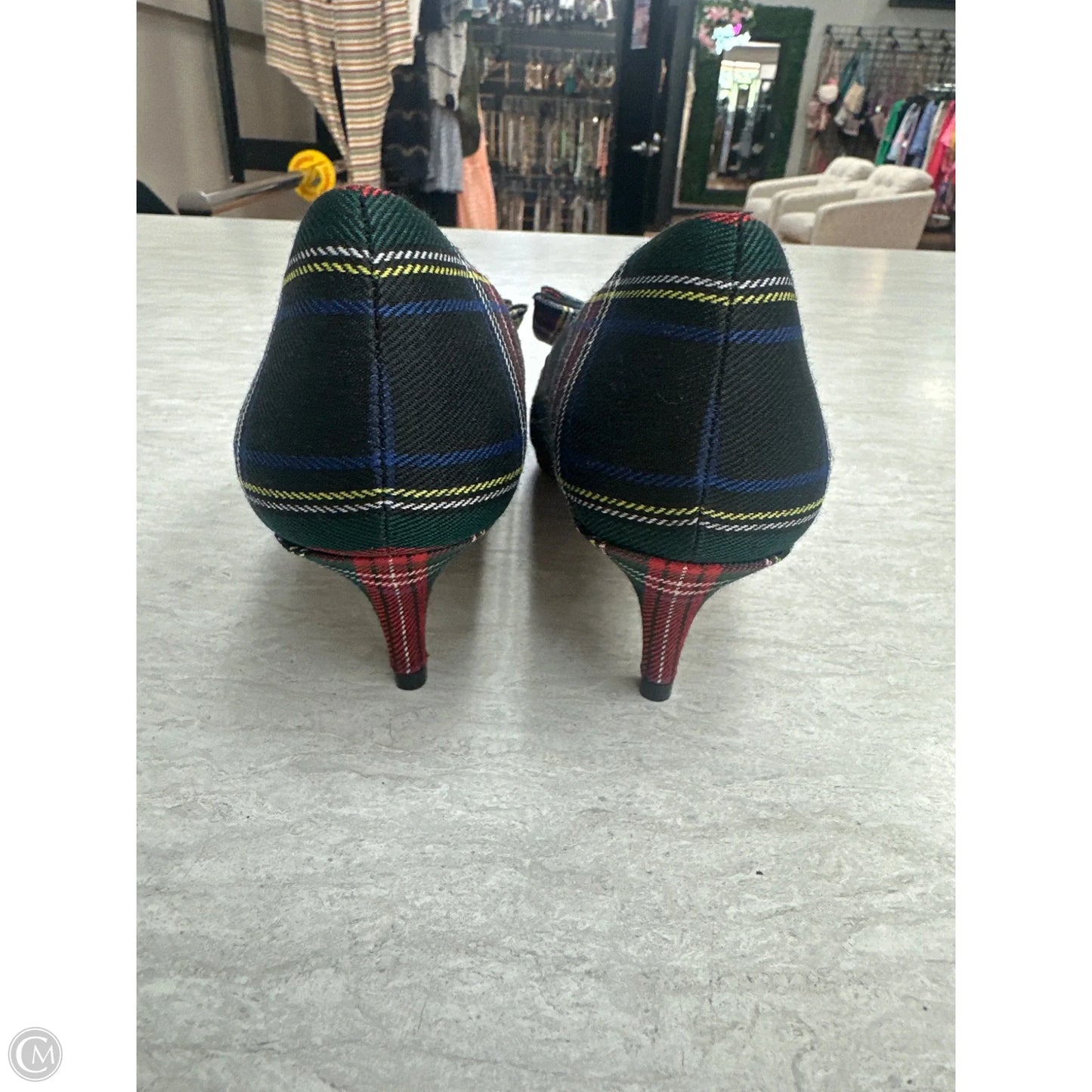 Shoes Heels Stiletto By J. Crew In Plaid Pattern, Size: 9.5