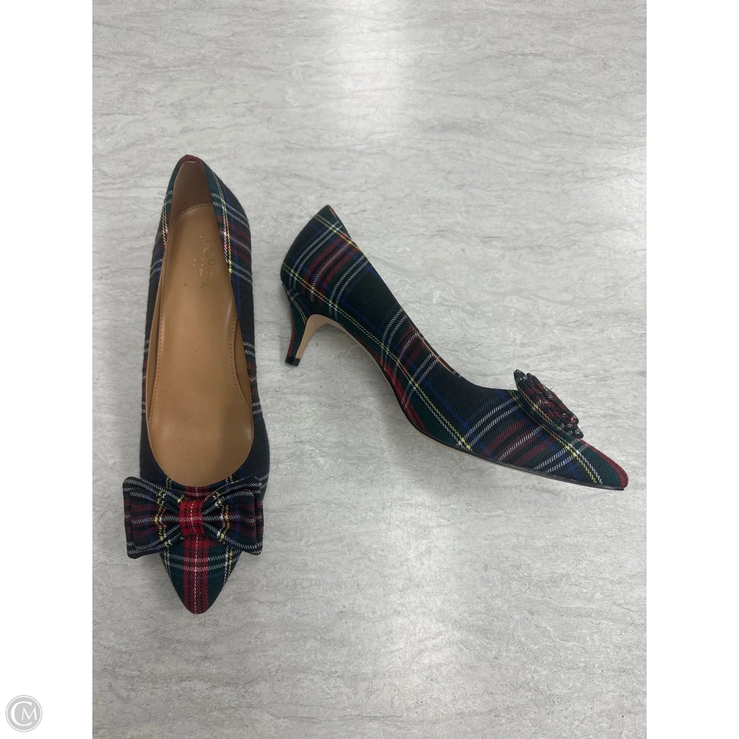 Shoes Heels Stiletto By J. Crew In Plaid Pattern, Size: 9.5