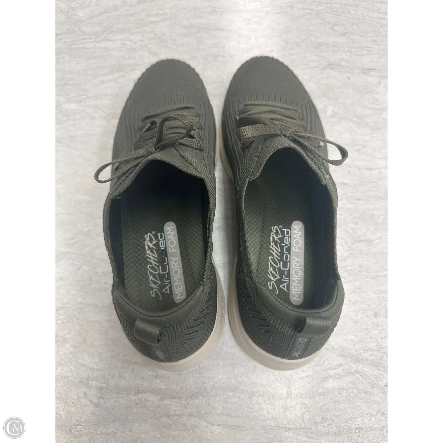 Shoes Athletic By Skechers In Green, Size: 10